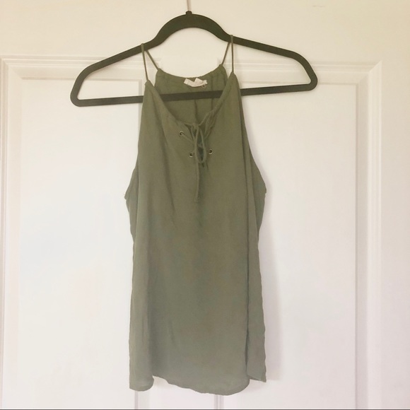 E & M Lace-up Tank - Picture 2 of 6